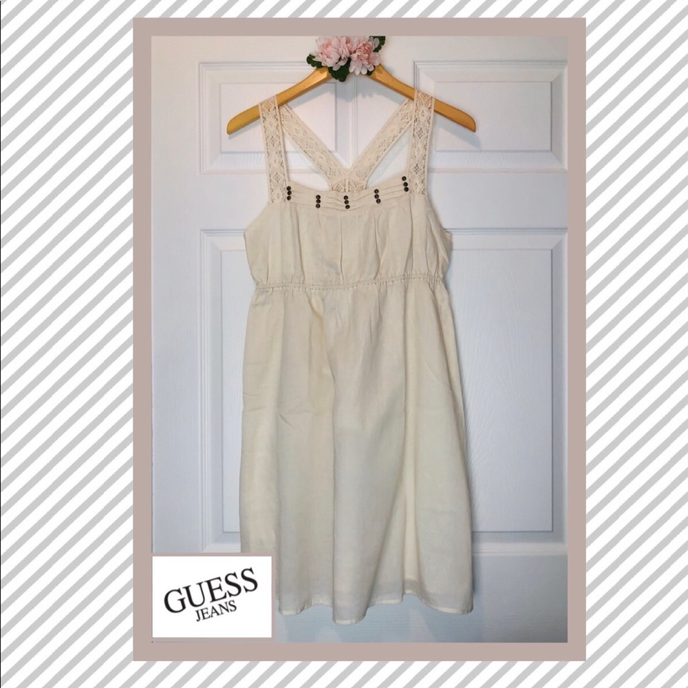 🌷Guess Dress “MAKE ME AN OFFER”  Midi-Cotton w/Metal studs